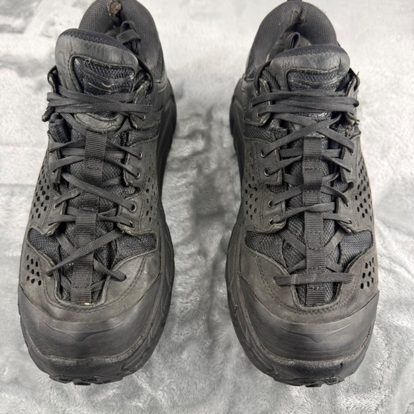 Hoka One One Tor Ultra Low WP Black Hiking Shoes Mens 9.5 Vibram 1105689-BLK main image 14